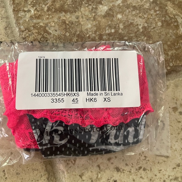 PINK lace waist thong - Picture 5 of 5